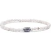 Viola Milano - Natural 4 mm Gemstone Bracelet - White Turquoise - Handmade in Italy - Luxury Exclusive Collection - Avvenice