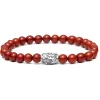 Viola Milano - Natural 6 mm Gemstone Bracelet - Blood - Handmade in Italy - Luxury Exclusive Collection - Avvenice
