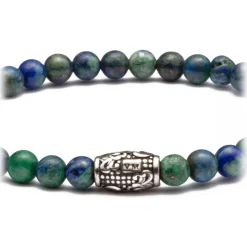 Viola Milano - Natural 4 mm Gemstone Bracelet - Green Heaven - Handmade in Italy - Luxury Exclusive Collection - Avvenice