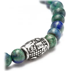 Viola Milano - Natural 4 mm Gemstone Bracelet - Green Heaven - Handmade in Italy - Luxury Exclusive Collection - Avvenice