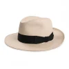 Viola Milano - Natural Panama Hat - Black - Handmade in Italy - Luxury Exclusive Collection - Avvenice