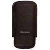 Viola Milano - Ostrich Cigar Case - Brown - Handmade in Italy - Luxury Exclusive Collection - Avvenice