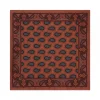 Viola Milano - Paisley Pattern Silk Pocket Square - Orange Mix - Handmade in Italy - Luxury Exclusive Collection - Avvenice