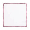 Viola Milano - Pocket Square with Handmade Crochet Edges - Red - Handmade in Italy - Luxury Exclusive Collection - Avvenice