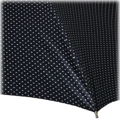 Viola Milano - Polka Dot Bamboo Umbrella - Navy and White - Handmade in Italy - Luxury Exclusive Collection - Avvenice