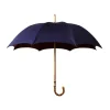 Viola Milano - Polka Dot Bamboo Umbrella - Navy and Red - Handmade in Italy - Luxury Exclusive Collection - Avvenice