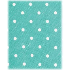 Viola Milano - Polka Dot Untipped Linen Tie - Mint - Handmade in Italy - Luxury Exclusive Collection - Avvenice