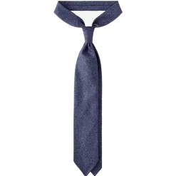 Viola Milano - Prince of Wales Untipped 100% Wool Tie - Blue Mix - Handmade in Italy - Luxury Exclusive Collection - Avvenice