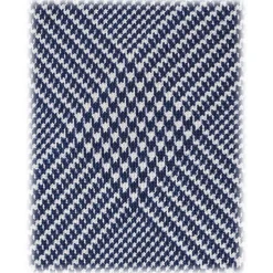 Viola Milano - Prince of Wales Selftipped Italian Silk Tie - Navy - Handmade in Italy - Luxury Exclusive Collection - Avvenice