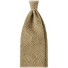 Viola Milano - Prince of Wales Untipped Linen Tie - Natural Mix - Handmade in Italy - Luxury Exclusive Collection - Avvenice