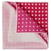 Viola Milano - Printed Polka Dot Silk Pocket Square - Rose Shades - Handmade in Italy - Luxury Exclusive Collection - Avvenice