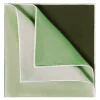 Viola Milano - Printed Solid Silk Pocket Square - Green Shades - Handmade in Italy - Luxury Exclusive Collection - Avvenice