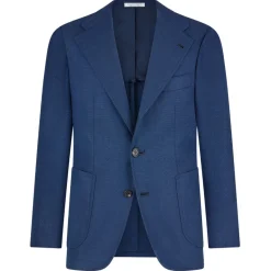 Viola Milano - Sartorial Half-lined Hopsack Blazer - Royal Blue - Handmade in Italy - Luxury Exclusive Collection - Avvenice