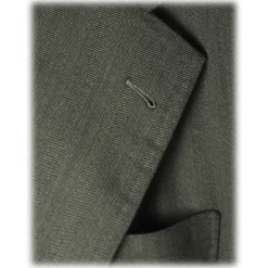 Viola Milano - Sartorial Half-lined Wool/Silk Blazer - Green - Handmade in Italy - Luxury Exclusive Collection - Avvenice