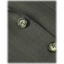 Viola Milano - Sartorial Half-lined Wool/Silk Blazer - Green - Handmade in Italy - Luxury Exclusive Collection - Avvenice