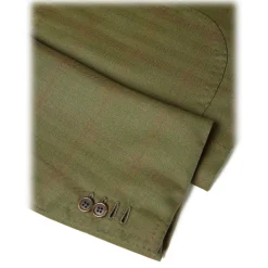 Viola Milano - Sartorial Half-lined Limited Sports Club Blazer - Green Check - Handmade in Italy - Luxury Exclusive Collection - Avvenice