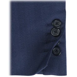 Viola Milano - Sartorial Half-lined Wool/Silk Blazer - Blue - Handmade in Italy - Luxury Exclusive Collection - Avvenice