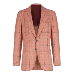 Viola Milano - Sartorial Half-Lined 100% Cashmere Blazer – Rose and Navy - Handmade in Italy - Luxury Exclusive Collection - Avvenice