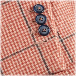 Viola Milano - Sartorial Half-Lined 100% Cashmere Blazer – Rose and Navy - Handmade in Italy - Luxury Exclusive Collection - Avvenice