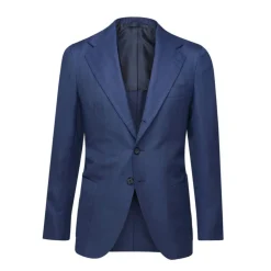 Viola Milano - Sartorial Half-Lined Wool and Silk Blazer - Blue - Handmade in Italy - Luxury Exclusive Collection - Avvenice