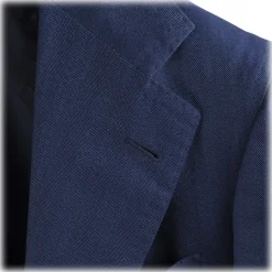 Viola Milano - Sartorial Half-Lined Wool and Silk Blazer - Blue - Handmade in Italy - Luxury Exclusive Collection - Avvenice