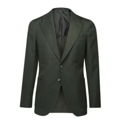 Viola Milano - Sartorial Half-Lined Wool and Silk Blazer - Green - Handmade in Italy - Luxury Exclusive Collection - Avvenice