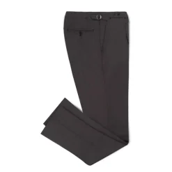 Viola Milano - Sartorial Wool Pants with Side Adjusters - Mid Grey - Handmade in Italy - Luxury Exclusive Collection - Avvenice