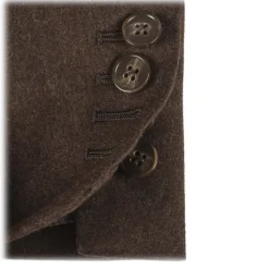 Viola Milano - Sartorial Wool and Cashmere Blazer - Brown - Handmade in Italy - Luxury Exclusive Collection - Avvenice