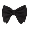 Viola Milano - Satin Bow Tie - Black - Made in Italy - Luxury Exclusive Collection - Avvenice