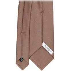 Viola Milano - Solaro Woven Selftipped Tie - Sand Tone - Handmade in Italy - Luxury Exclusive Collection - Avvenice