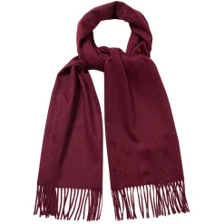 Viola Milano - Solid 100% Zibellino Cashmere Scarf - Burgundy - Handmade in Italy - Luxury Exclusive Collection - Avvenice