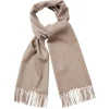 Viola Milano - Solid 100% Zibellino Cashmere Scarf - Sand - Handmade in Italy - Luxury Exclusive Collection - Avvenice