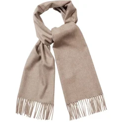 Viola Milano - Solid 100% Zibellino Cashmere Scarf - Sand - Handmade in Italy - Luxury Exclusive Collection - Avvenice
