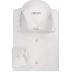 Viola Milano - Solid Carlo Riva Cutaway-Collar Shirt - White - Handmade in Italy - Luxury Exclusive Collection - Avvenice