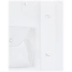 Viola Milano - Solid Carlo Riva Popline Doppio Button-Down Shirt - White - Handmade in Italy - Luxury Exclusive Collection - Avvenice