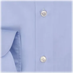 Viola Milano - Solid Color Shirt - Light Blue - Handmade in Italy - Luxury Exclusive Collection - Avvenice