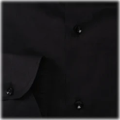 Viola Milano - Solid Color Shirt - Midnight - Handmade in Italy - Luxury Exclusive Collection - Avvenice