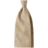 Viola Milano - Solid 7-fold Handrolled 100% Cashmere Tie - Sand - Handmade in Italy - Luxury Exclusive Collection - Avvenice