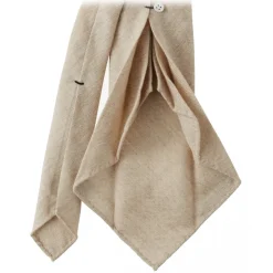 Viola Milano - Solid Handrolled 100% Cashmere Tie - Sand - Handmade in Italy - Luxury Exclusive Collection - Avvenice