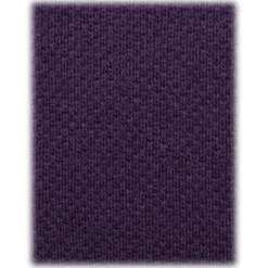 Viola Milano - Solid Knitted 100% Cashmere Tie - Purple - Handmade in Italy - Luxury Exclusive Collection - Avvenice