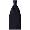 Viola Milano - Solid Woven Grenadine/Shantung Tie - Navy - Handmade in Italy - Luxury Exclusive Collection - Avvenice