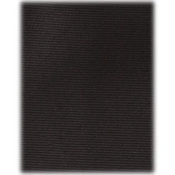 Viola Milano - Solid Woven Selftipped Silk Tie - Black - Handmade in Italy - Luxury Exclusive Collection - Avvenice