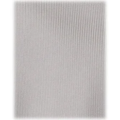 Viola Milano - Solid Woven Selftipped Silk Tie - Silver - Handmade in Italy - Luxury Exclusive Collection - Avvenice