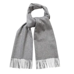 Viola Milano - Solid Zibellino Cashmere Scarf - Light Grey - Handmade in Italy - Luxury Exclusive Collection - Avvenice