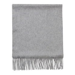 Viola Milano - Solid Zibellino Cashmere Scarf - Light Grey - Handmade in Italy - Luxury Exclusive Collection - Avvenice