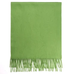 Viola Milano - Solid Zibellino Cashmere Scarf - Apple - Handmade in Italy - Luxury Exclusive Collection - Avvenice