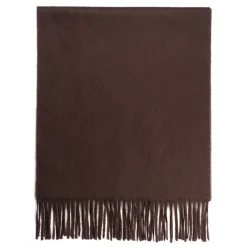 Viola Milano - Solid Zibellino Cashmere Scarf - Brown - Handmade in Italy - Luxury Exclusive Collection - Avvenice