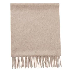 Viola Milano - Solid Zibellino Cashmere Scarf - Sand - Handmade in Italy - Luxury Exclusive Collection - Avvenice