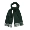 Viola Milano - Solid Zibellino Cashmere Scarf - Forest - Handmade in Italy - Luxury Exclusive Collection - Avvenice