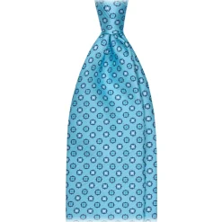 Viola Milano - Sommerset Floral Selftipped Silk Tie - Sea Mix - Handmade in Italy - Luxury Exclusive Collection - Avvenice